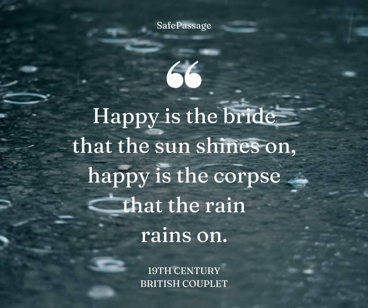 What Does Rain at a Funeral Mean