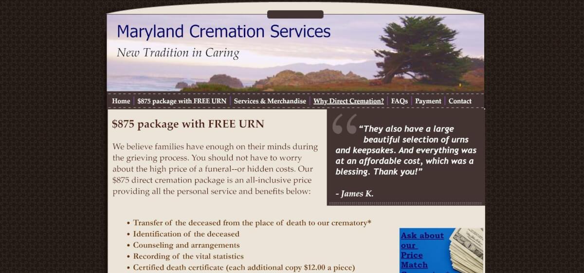 Cost Of Cremation In Maryland